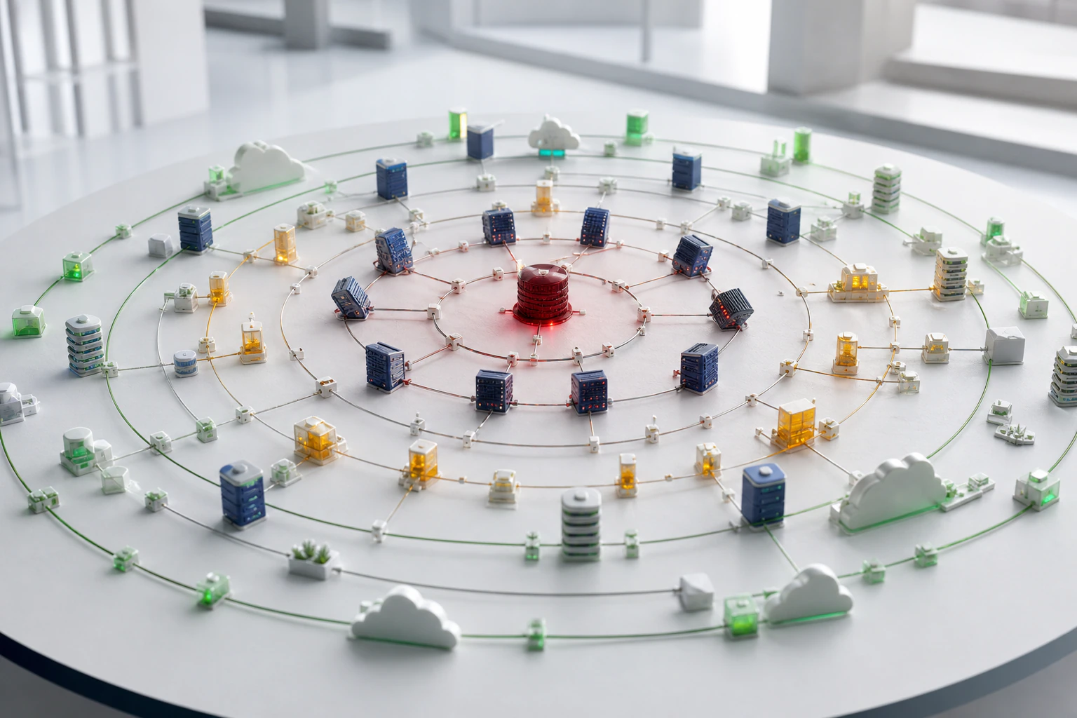 Original editorial artwork for Blast Radius Analysis in the Cloud: From Resource Failure to Customer Impact
