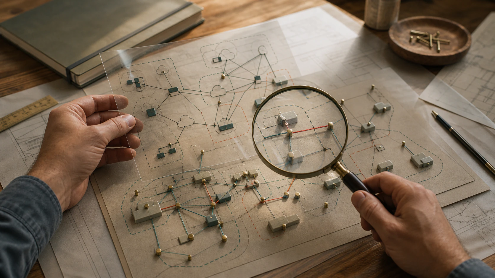 A visual exploration of the systems and relationships behind Cloud Configuration Drift Is a Topology Problem, Not Just a Diff Problem.